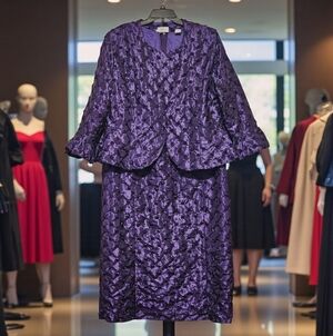 3K Fashion Tesxtured Dress & Jacket 3X